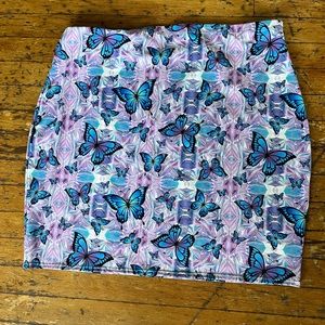 Plus size body con skirt